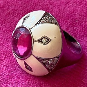 FADI Sterling Silver 925/Ruby Sapphire Ring Size 8